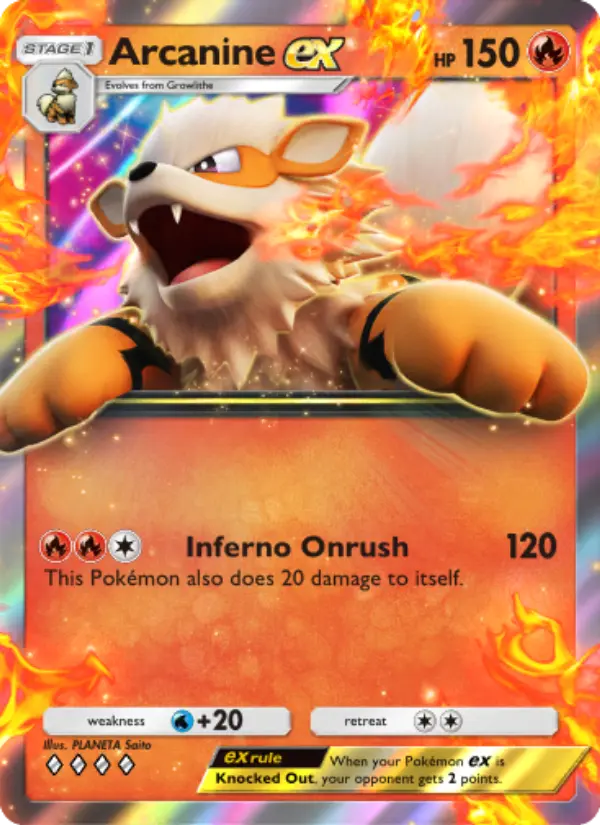Arcanine ex Cover art