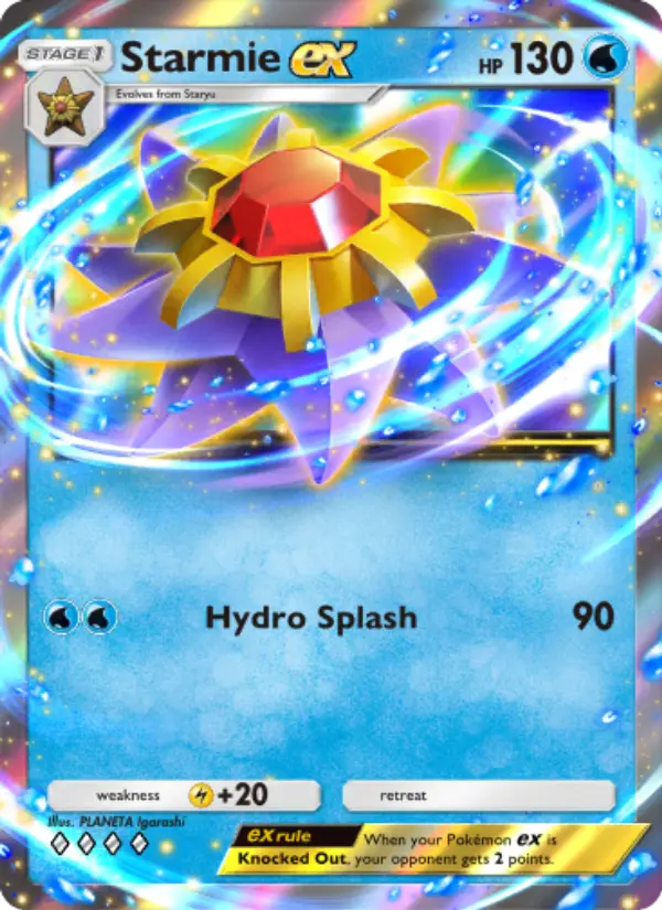 Starmie ex Cover art
