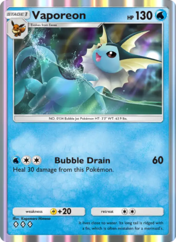 Vaporeon Cover art