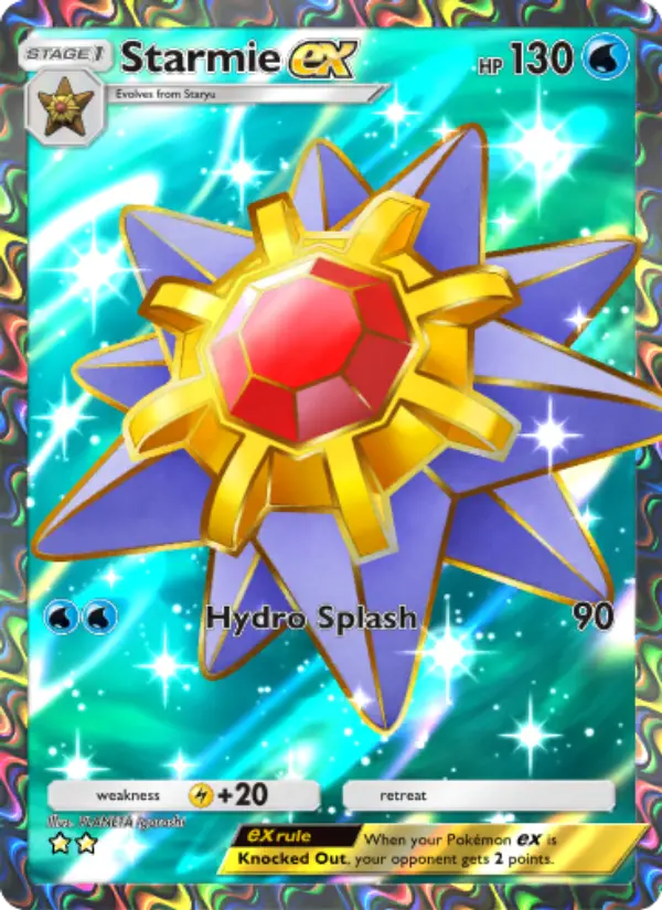 Starmie ex Cover art