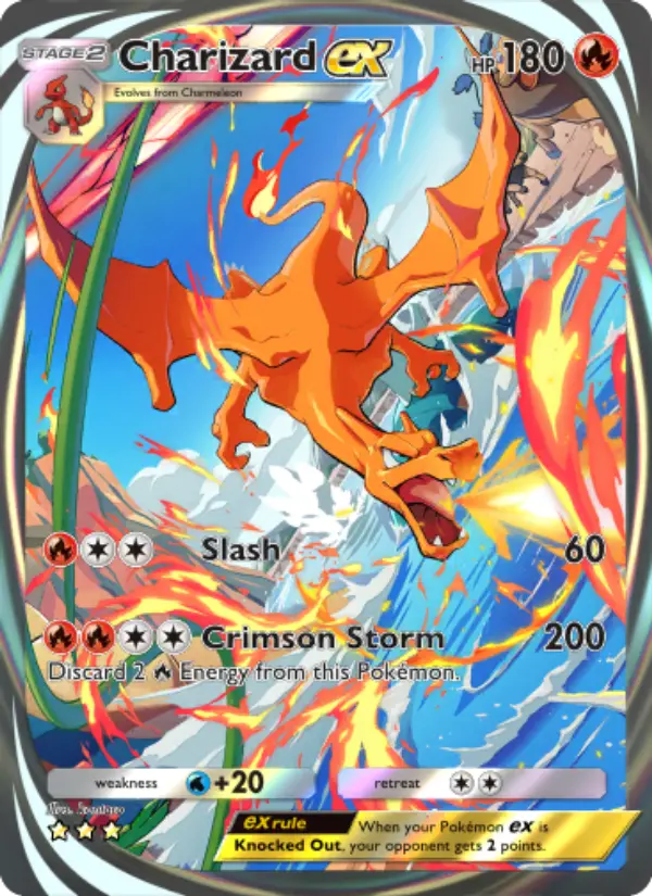 Charizard ex Cover art