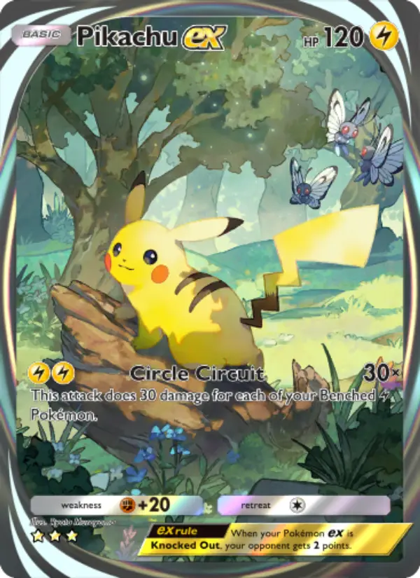 Pikachu ex Cover art