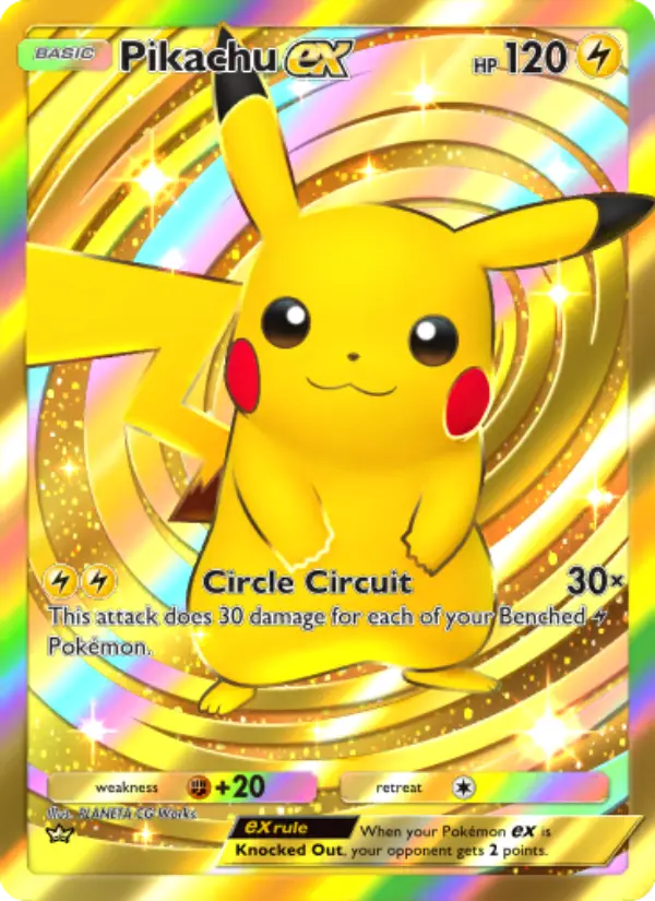 Pikachu ex Cover art