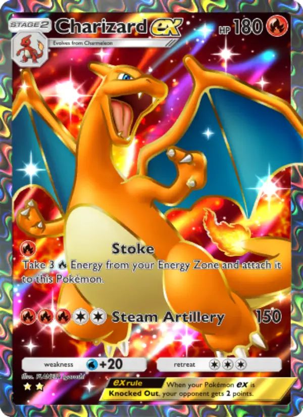 Charizard ex Cover art