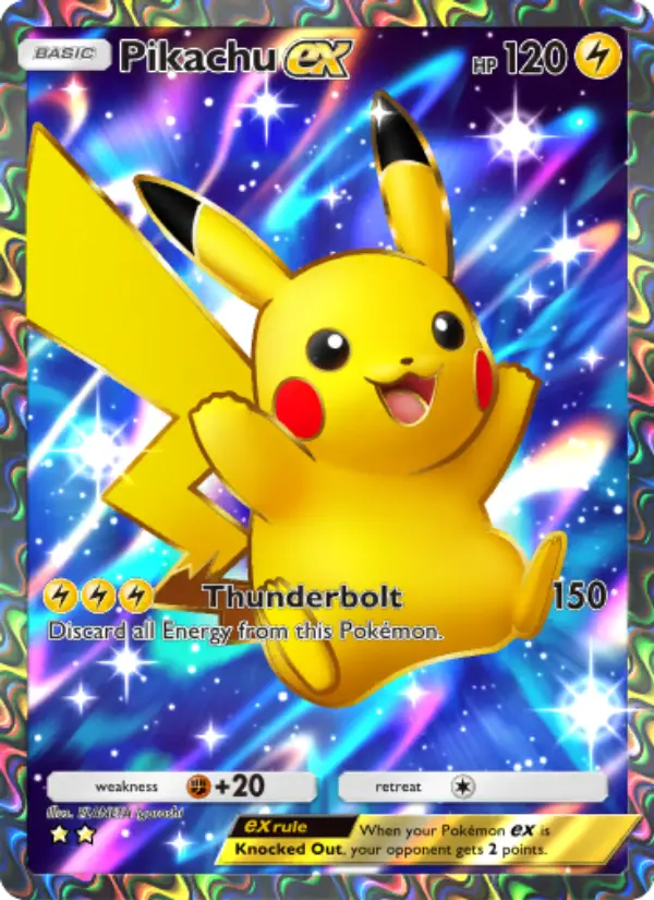 Pikachu ex Cover art