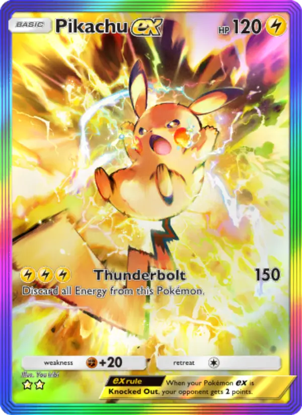 Pikachu ex Cover art