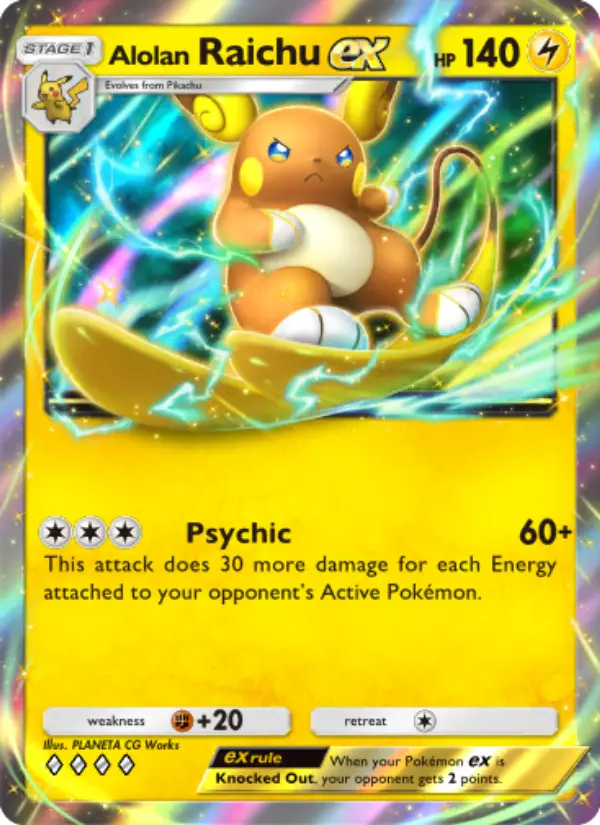 Alolan Raichu ex Cover art