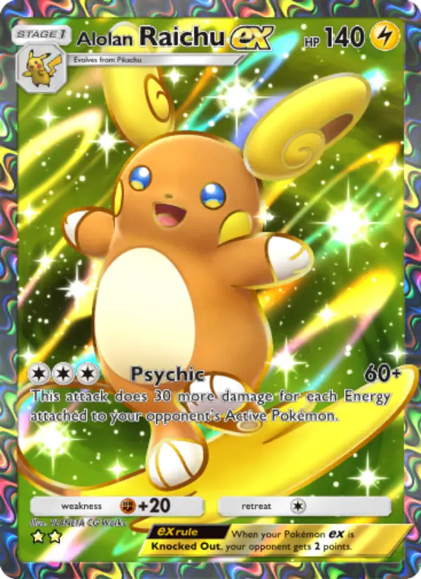 Alolan Raichu ex Cover art
