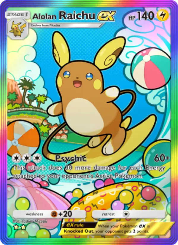 Alolan Raichu ex Cover art