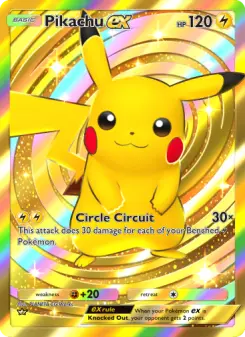 Pikachu ex Cover art