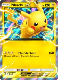 Pikachu ex Cover art